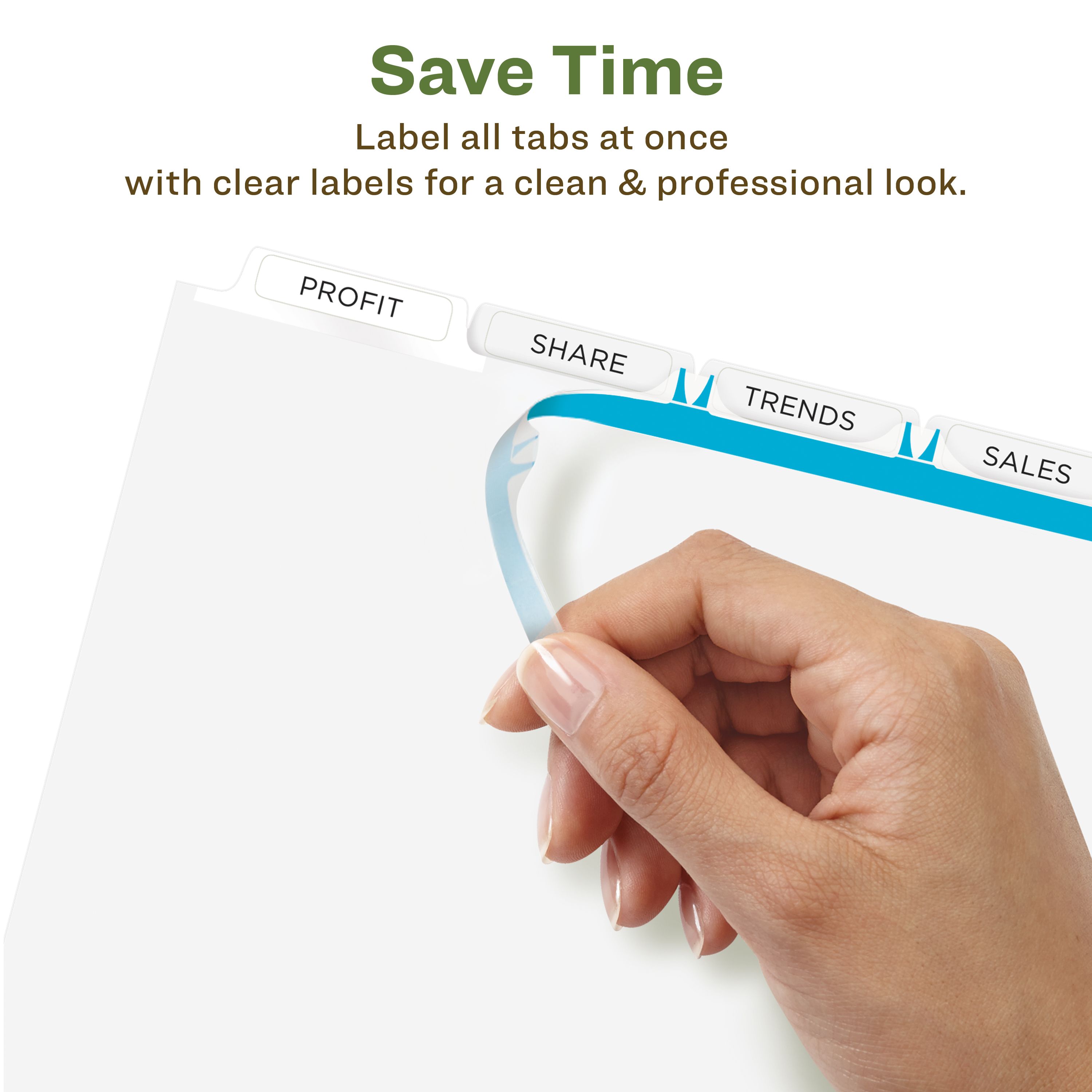 EcoFriendly Dividers, 5-Tab, Index Maker® 11580 | Avery